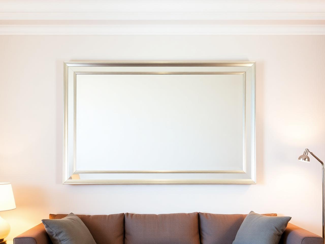 Framed wall mirror