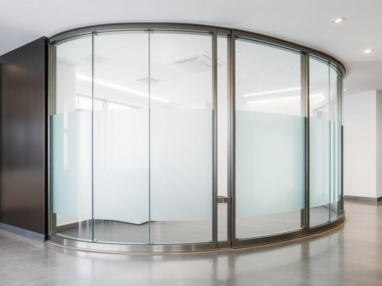 Curved reception partition