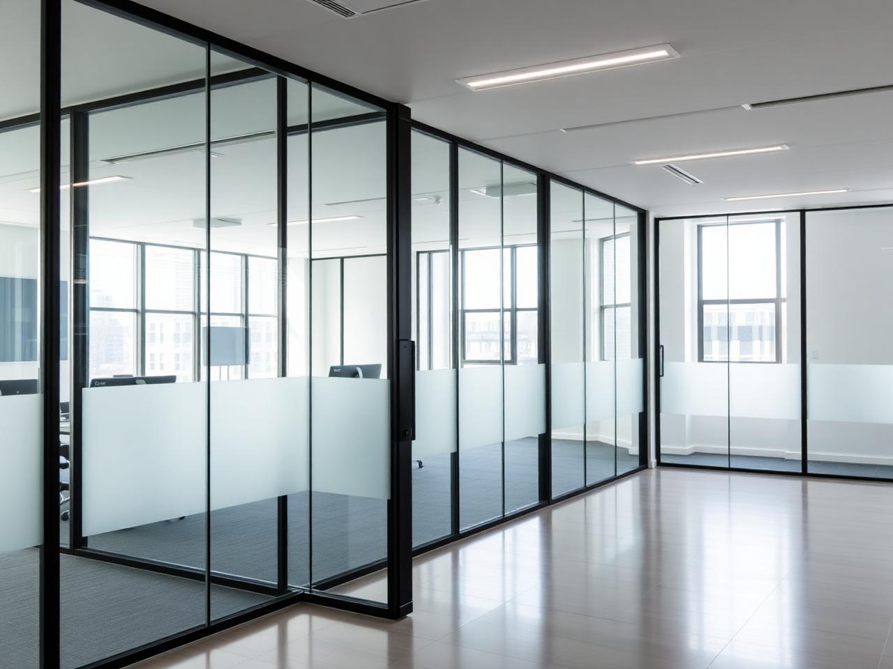 Office glass partitions