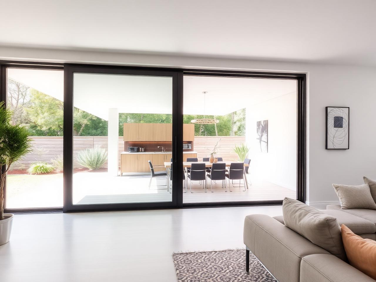 Aluminium sliding door