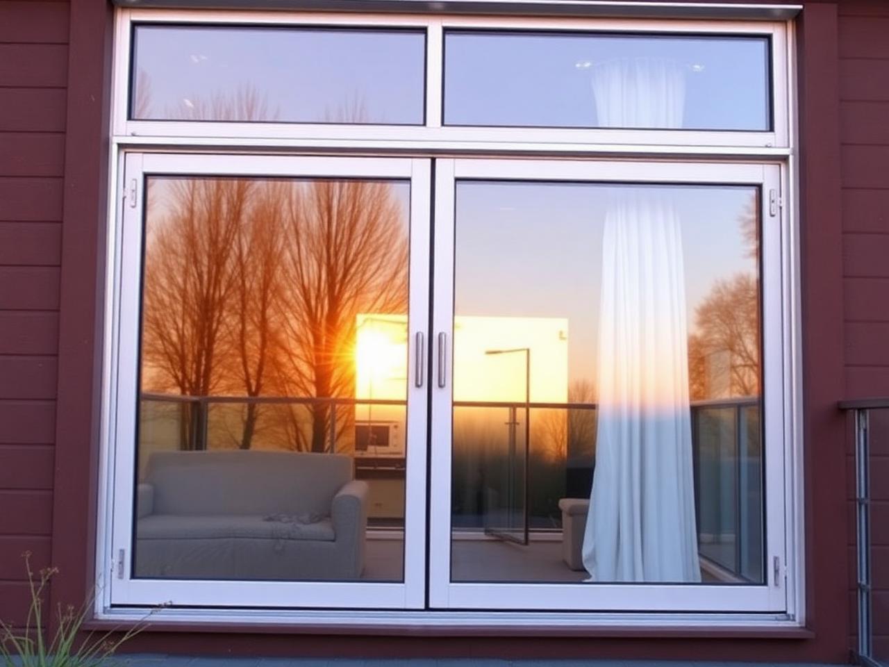 Two-panel balcony slider